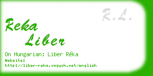 reka liber business card