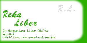 reka liber business card